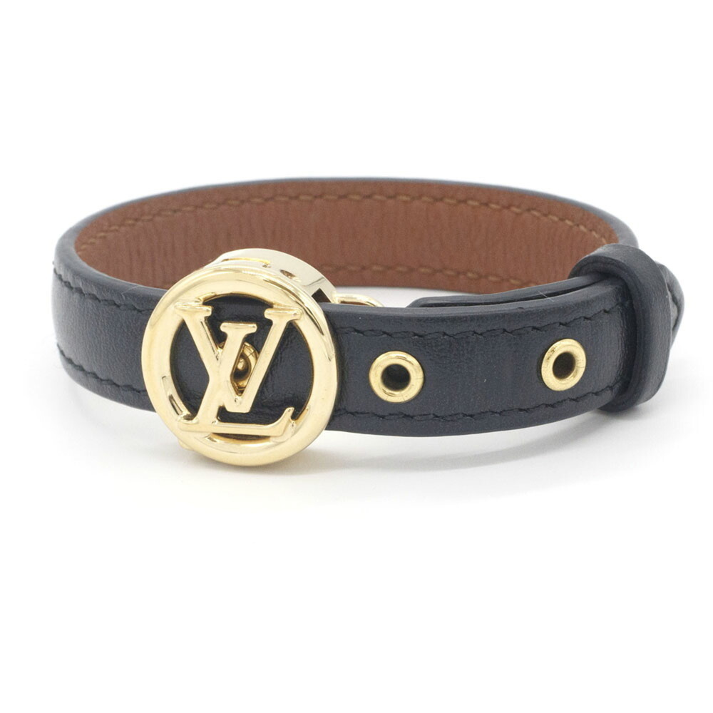 Louis Vuitton Bracelet Braslet LV All Around M6736 Noir Leather Women's LOUIS...
